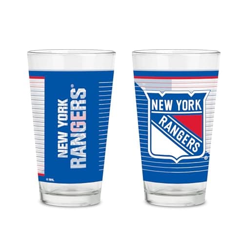 New York Rangers Pint Glasses Set