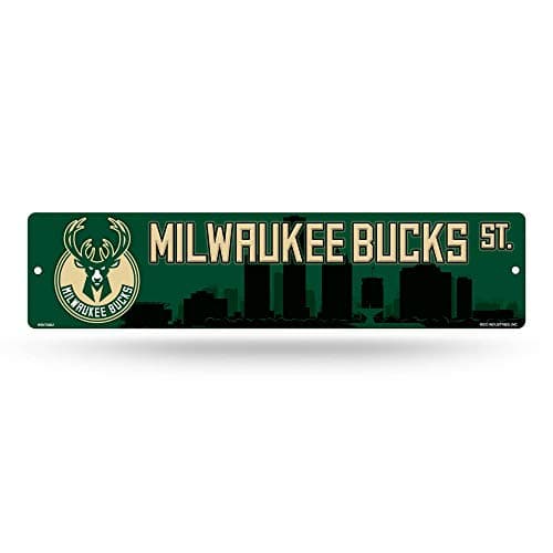 Milwaukee Bucks Plastic Street Sign