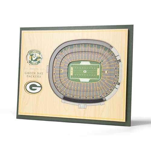 Green Bay Packers 3D Stadium Wall Art