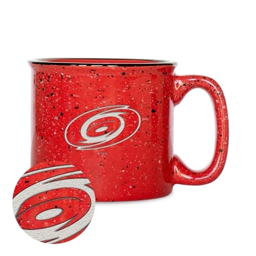 Carolina Hurricanes Red Speckle Campfire Mug