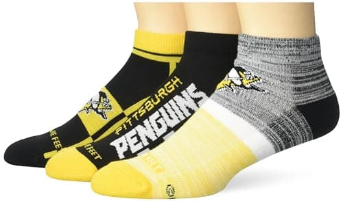 Pittsburgh Penguins Stripe Ankle Socks