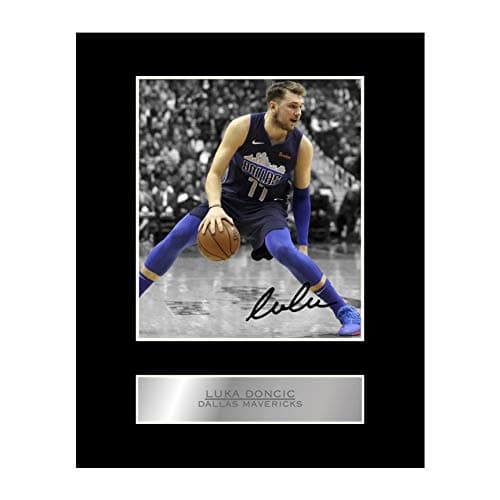 Luka Doncic Signed Photo Display