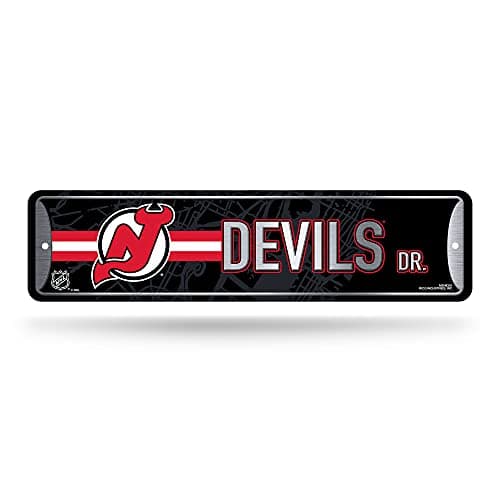 New Jersey Devils Metal Street Sign