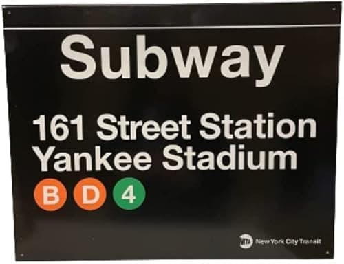 Yankee Stadium Subway Sign