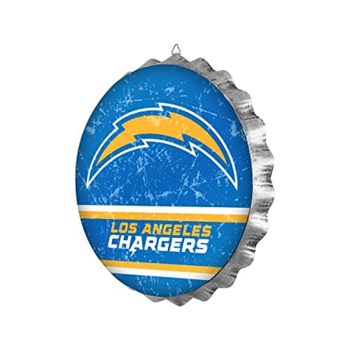 Los Angeles Chargers Jumbo Bottle Cap Wall Sign