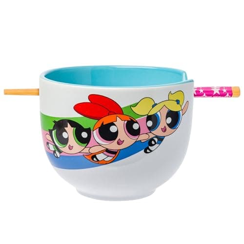 Powerpuff Girls Ramen Bowl with Chopsticks