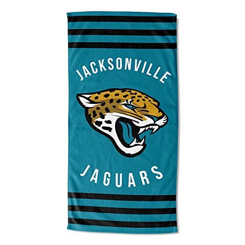 Jacksonville Jaguars Striped Beach Towel