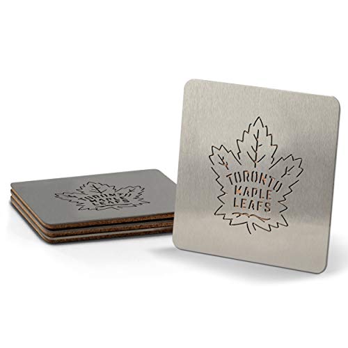 Toronto Maple Leafs Stainless Steel Coaster Set