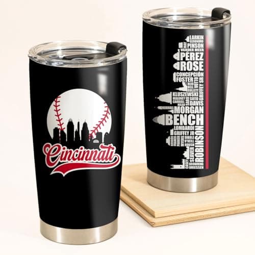 Cincinnati Baseball Skyline Insulated Tumbler