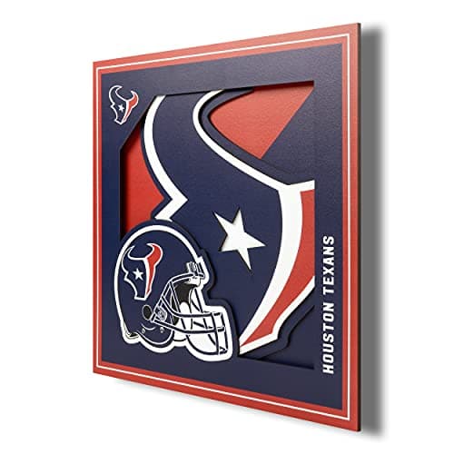 Houston Texans 3D Logo Wall Art