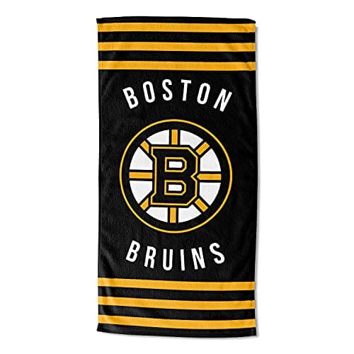 Boston Bruins Striped Beach Towel