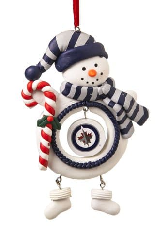 Winnipeg Jets Snowman Ornament