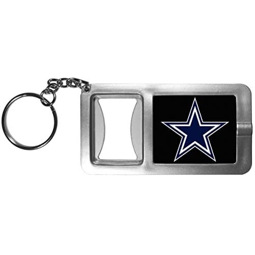 Dallas Cowboys Flashlight Key Chain with Bottle Opener