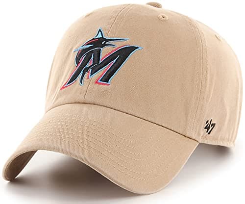 Miami Marlins Khaki Adjustable Cap