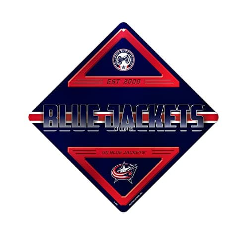 Columbus Blue Jackets Metal Crossing Sign