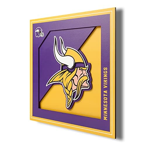 Minnesota Vikings 3D Logo Wall Art