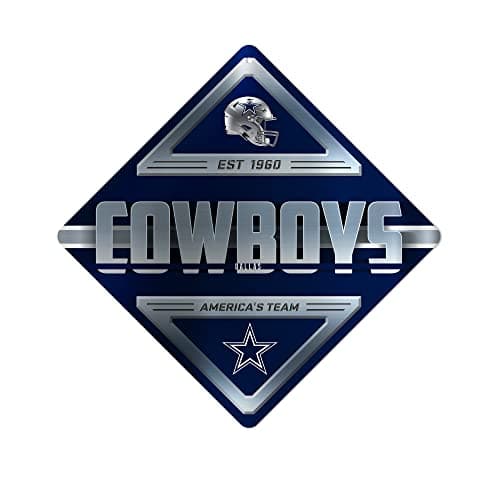 Dallas Cowboys Metal Crossing Sign