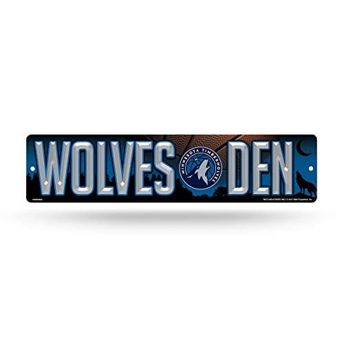 Minnesota Timberwolves Plastic Street Sign