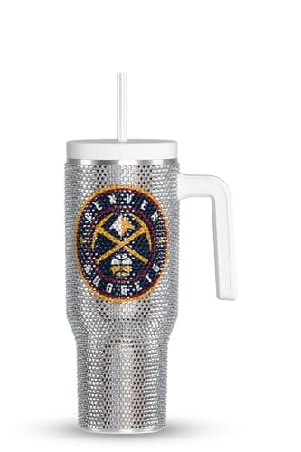 Denver Nuggets Bling Tumbler with Straw Lid