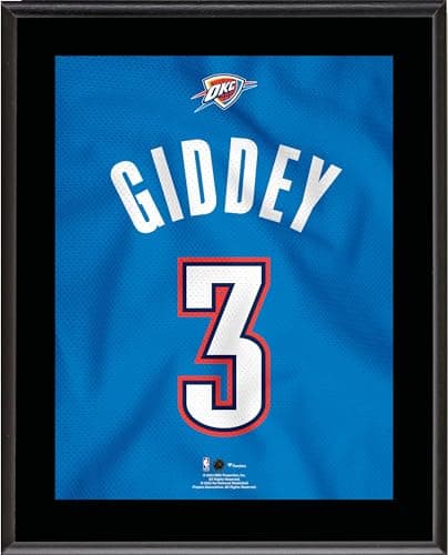 Josh Giddey Thunder Jersey Plaque