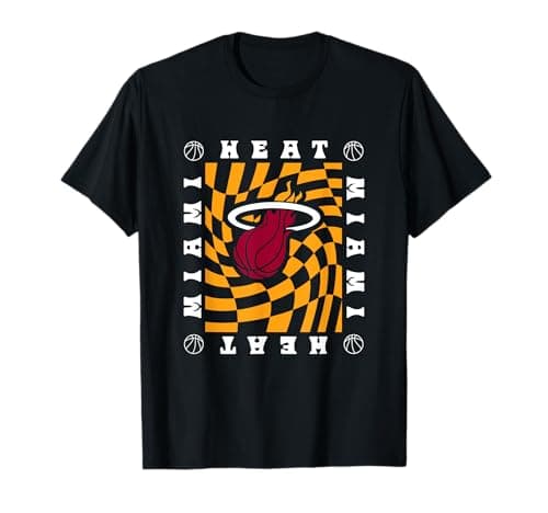 Miami Heat Retro Checkerboard T-Shirt