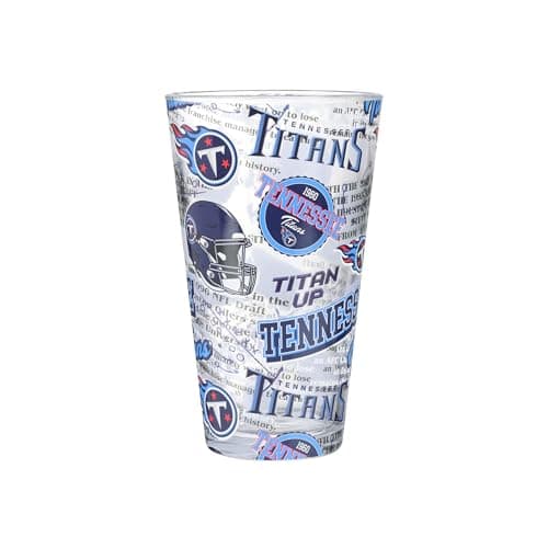 Tennessee Titans Historic Print Pint Glass