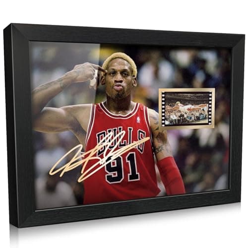 Dennis Rodman Framed Photo with Film Cell