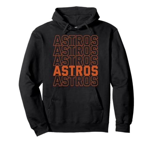 Vintage Astros Retro Pullover Hoodie