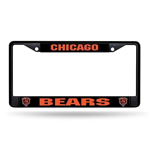 Chicago Bears Black Chrome License Frame