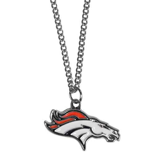 Denver Broncos Chain Necklace with Pendant