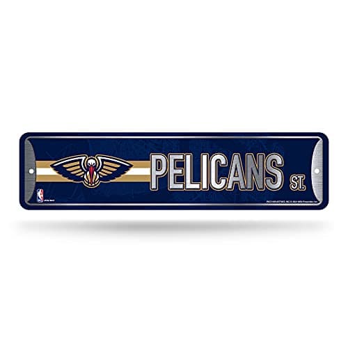 New Orleans Pelicans Metal Street Sign