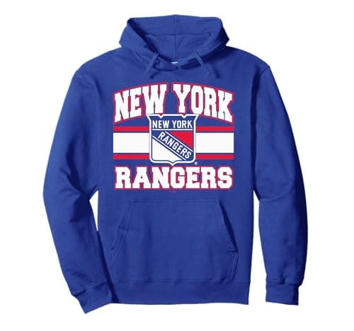 New York Rangers Stripe Pullover Hoodie