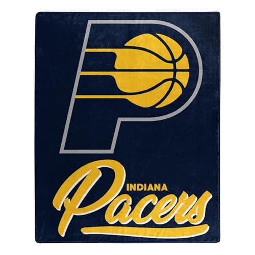 Indiana Pacers Raschel Throw Blanket