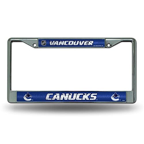 Vancouver Canucks Bling License Plate Frame