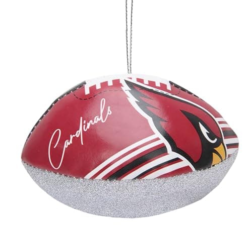 Arizona Cardinals Leather Football Ornament