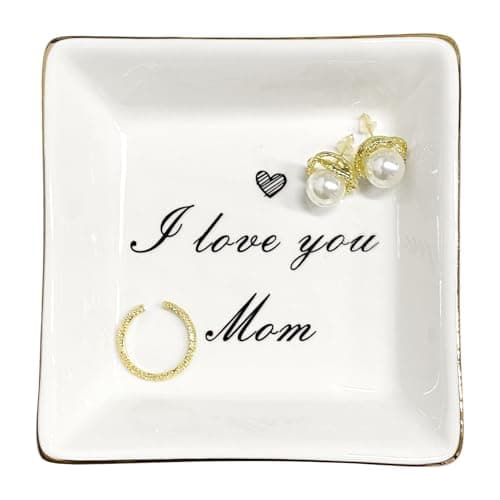 Ceramic Ring Dish - I Love You Mom