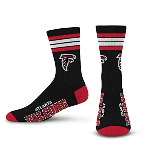 Atlanta Falcons 4 Stripe Crew Socks