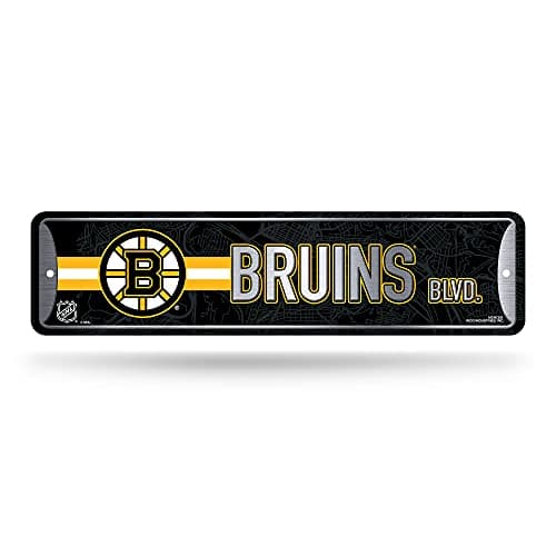 Boston Bruins Metal Street Sign