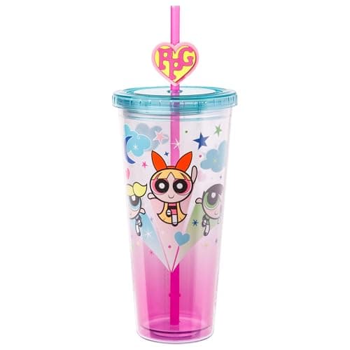 Powerpuff Girls Cold Cup with Straw