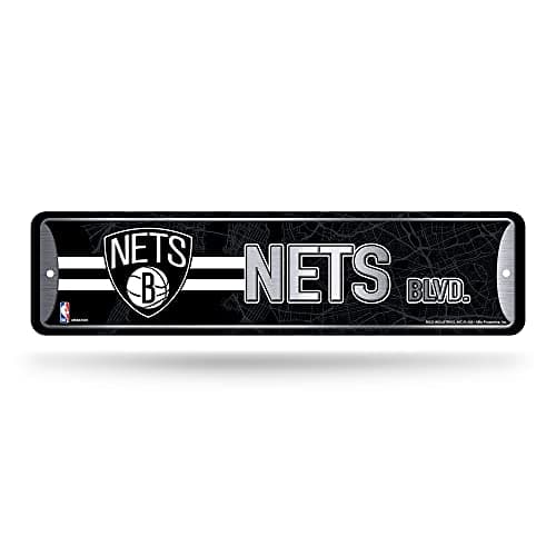 Brooklyn Nets Metal Street Sign