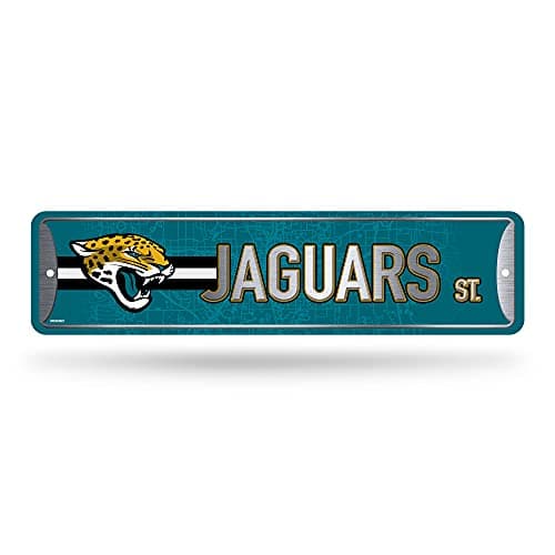 Jacksonville Jaguars Metal Street Sign