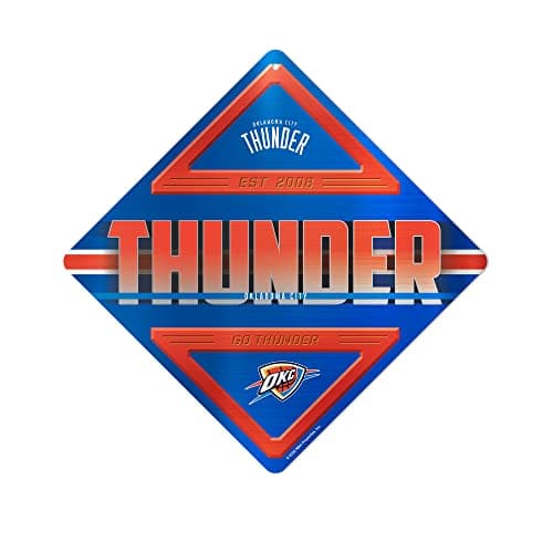 Oklahoma City Thunder Metal Sign