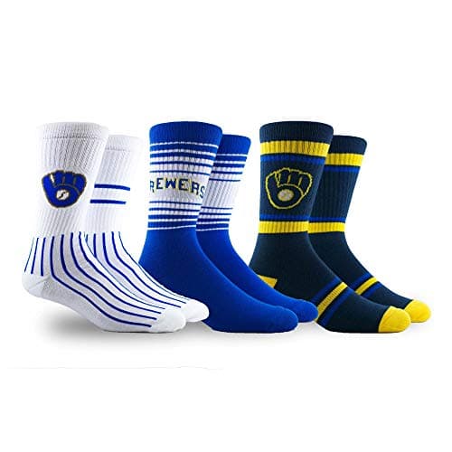 Brewers Crew Socks 3-Pack