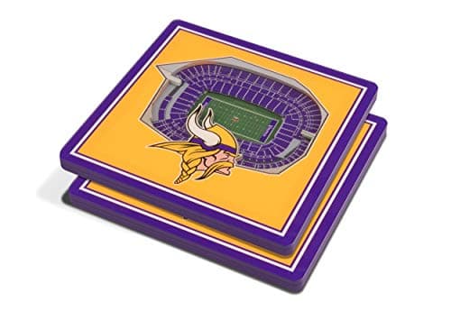 Minnesota Vikings 3D Stadium Coasters