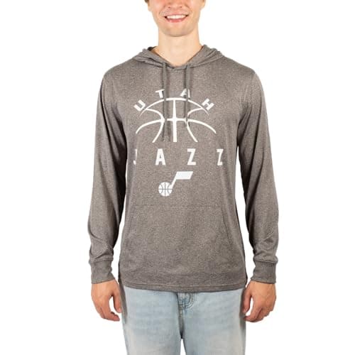 Utah Jazz Heather Charcoal Hoodie