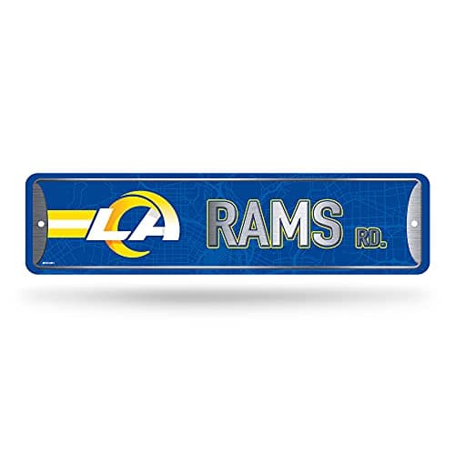 Los Angeles Rams Metal Street Sign