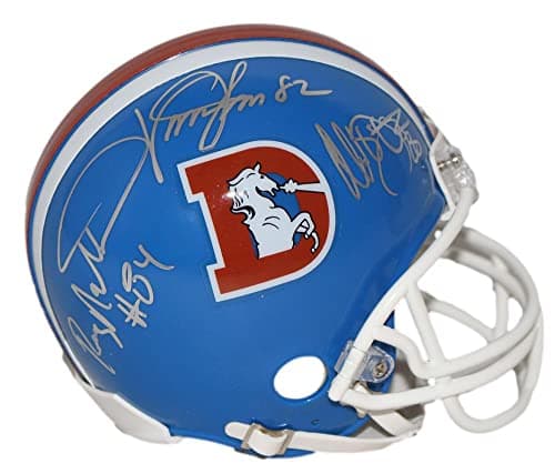 Autographed Denver Broncos Mini Helmet