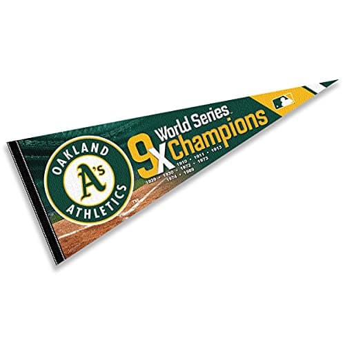 Oakland Athletics 9-Time Champions Pennant by WinCraft