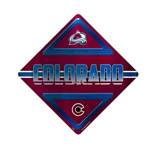 Colorado Avalanche Metal Crossing Sign