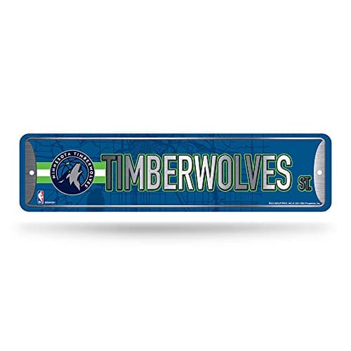 Minnesota Timberwolves Metal Street Sign